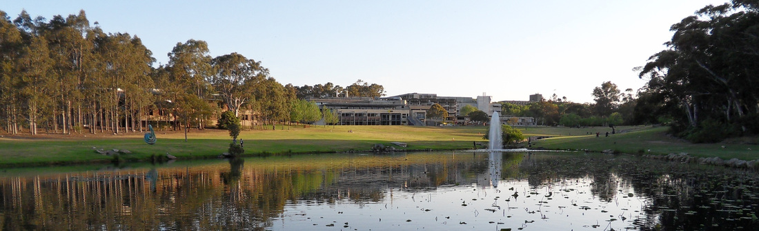 Lake on Macquarie University Campus.